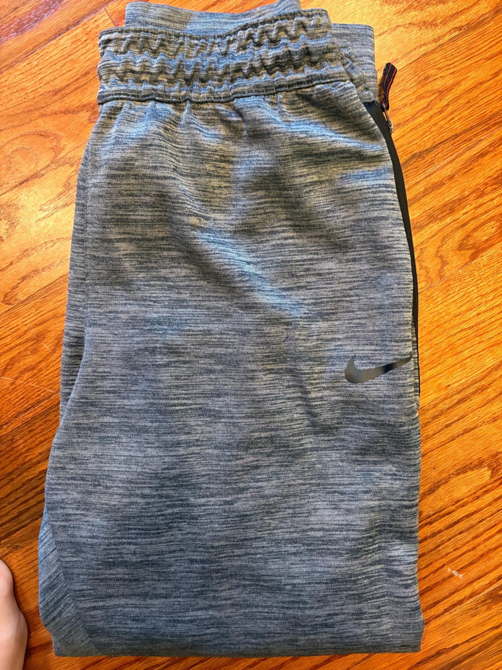 Nike Grey Heather Athletic Joggers with Swoosh